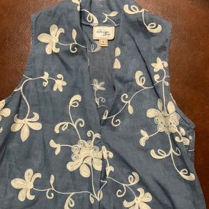 Blue light weight cotton top